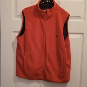 Brooks Brothers orange full zip vest